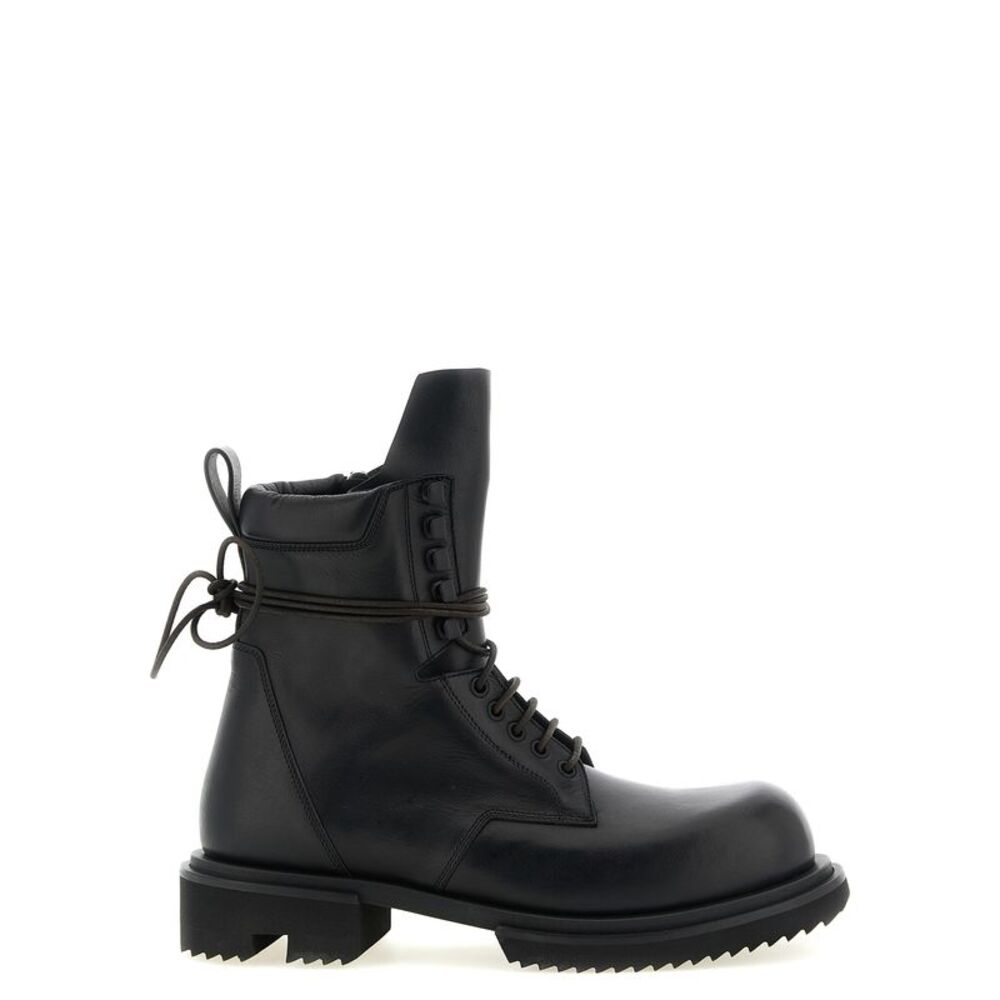 Rick Owens Black Calfskin Chelsea Men's Boots